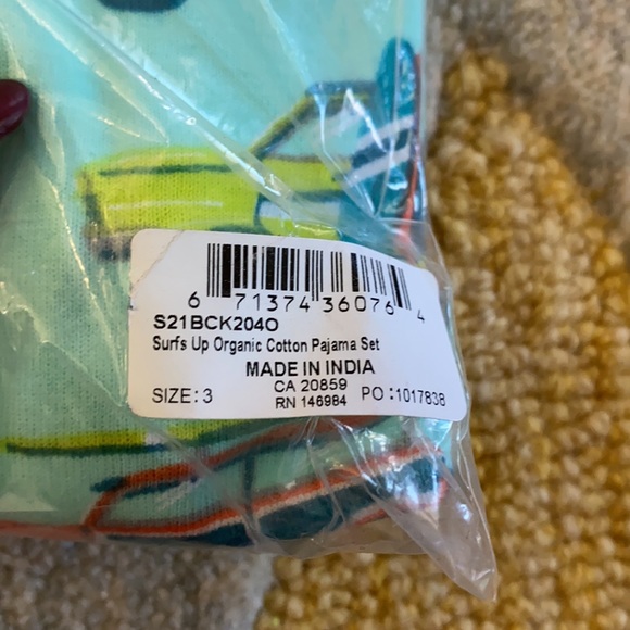 NWT Hatley - Surfs Up Organic Cotton Pajama Set 🍭 - Picture 3 of 5